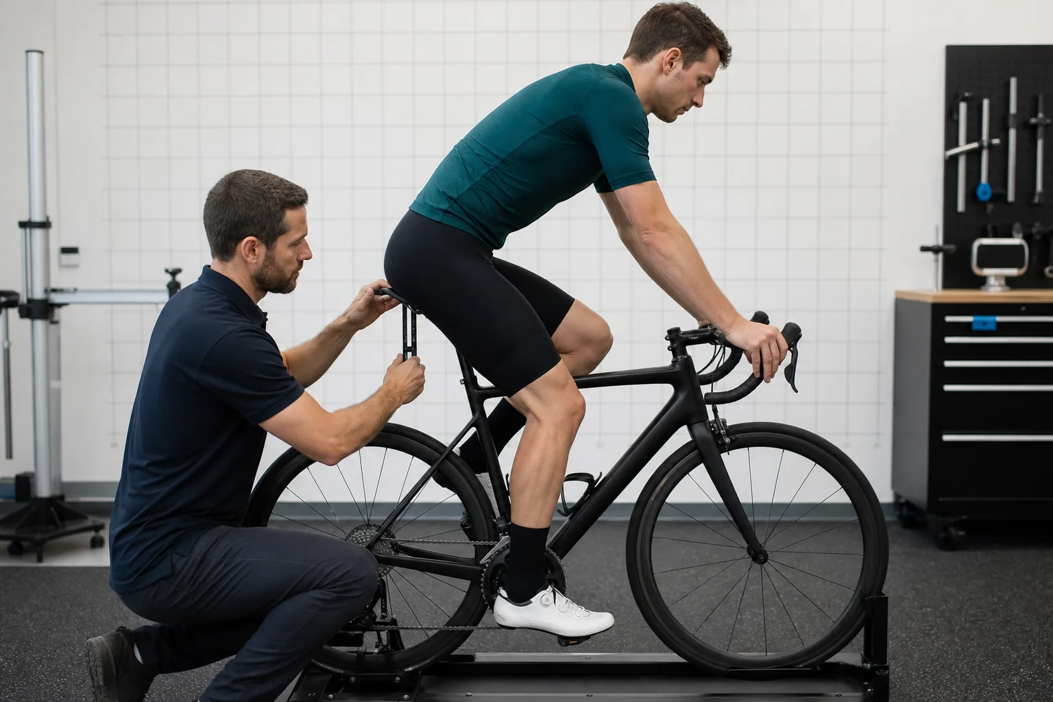 Professional bike fitting session